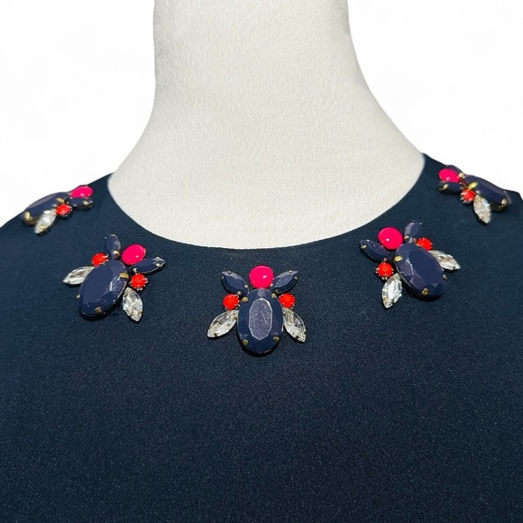 Vince Camuto Navy and Pink High Low Dress 4P - Picture 3 of 9